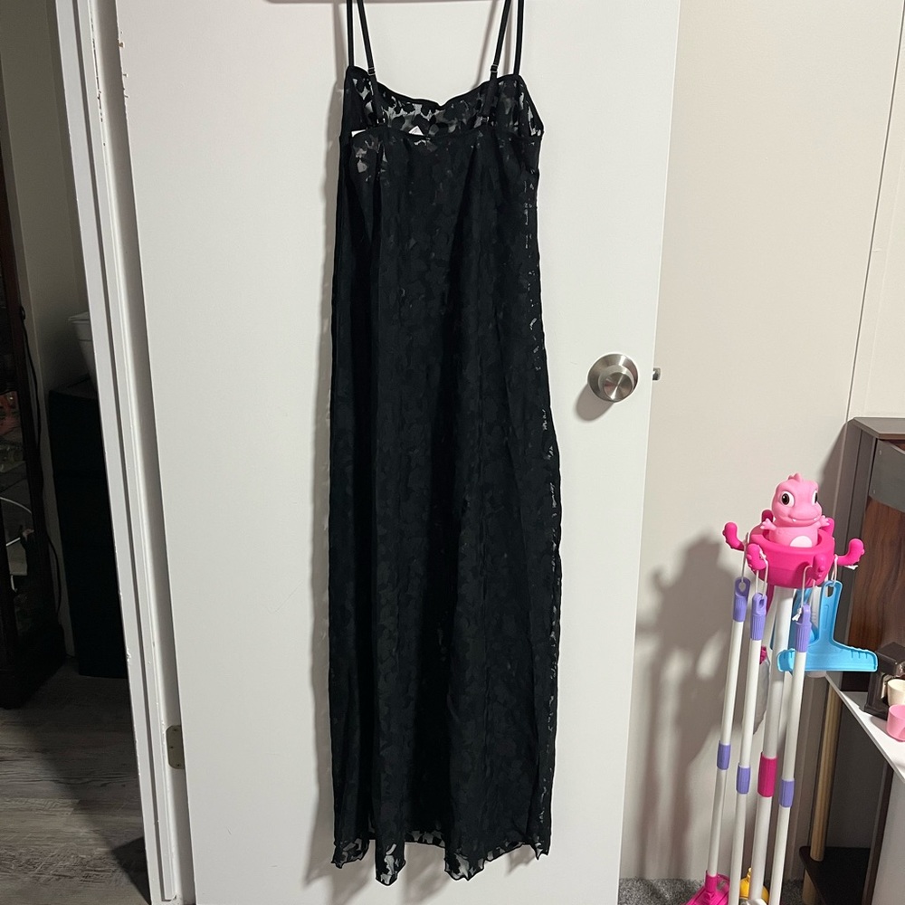 Auden Black Lace Slip Chemise - Picture 6 of 6